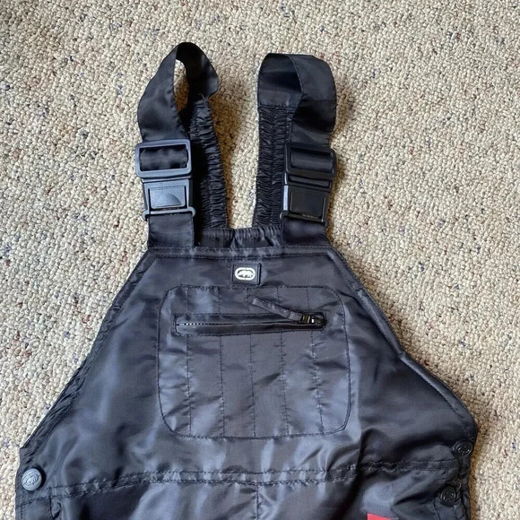 ECKO UNLIMITED BOYS TODDLER BLACK OVERAL SNOW SUIT PANTS SIZE 2T POCKET - Picture 5 of 7